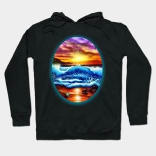 Hawaiian seascape sunset t-shirt Hoodie